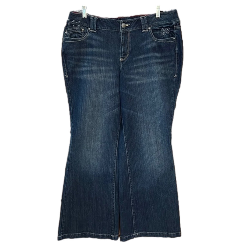Lane Bryant Flare Jeans Dark Wash Size 16